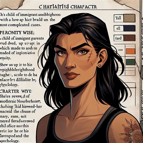 detailed character profile generator.